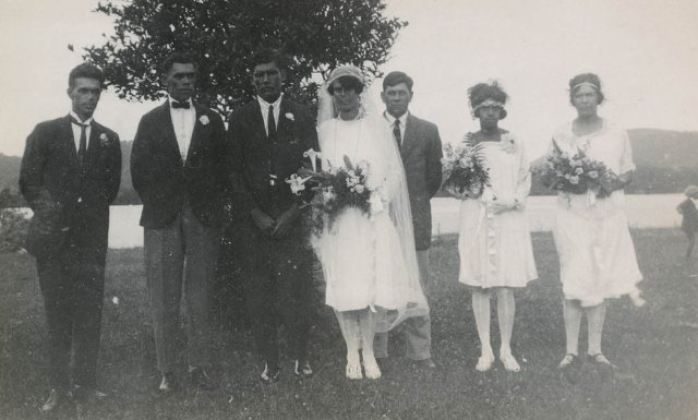 Ridgeway and Maher's AIM wedding, Karuah 1927. SLNSW